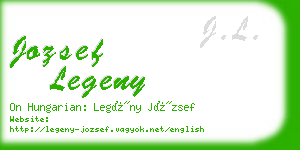 jozsef legeny business card